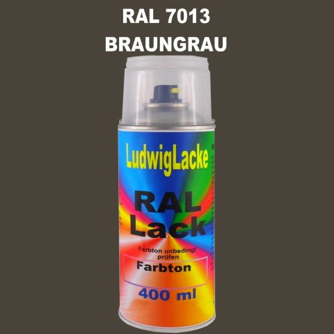 RAL 7013 BRAUNGRAU Seidenmatt 400 ml 1K Spray