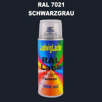 RAL 7021 SCHWARZGRAU Seidenmatt 400 ml 1K Spray