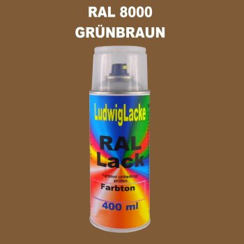 RAL 8000 GRÜNBRAUN Seidenmatt 400 ml 1K Spray