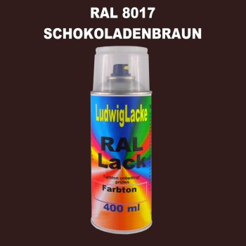 RAL 8017 SCHOKOLADENBRAUN Seidenmatt 400 ml 1K Spray