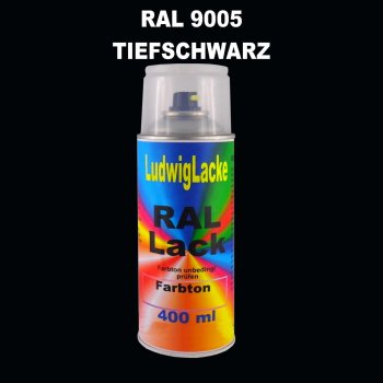 RAL 9005 TIEFSCHWARZ Seidenmatt 400 ml 1K Spray