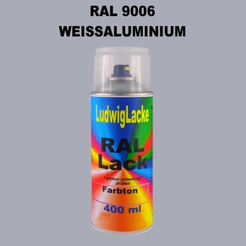 RAL 9006 Weissaluminium Seidenmatt 400 ml 1K Spray