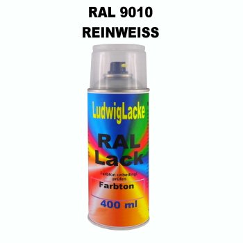 RAL 9010 REINWEISS Seidenmatt 400 ml 1K Spray