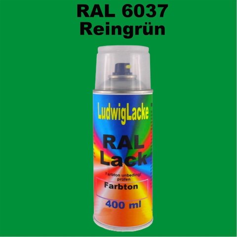 RAL 6037 Reingrün Seidenmatt 400 ml 1K Spray