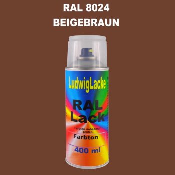 RAL 8024 BEIGEBRAUN Seidenmatt 400 ml 1K Spray