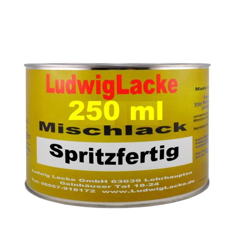 250ml Autolack spritzfertig für VW Nachtschwarz perl G6