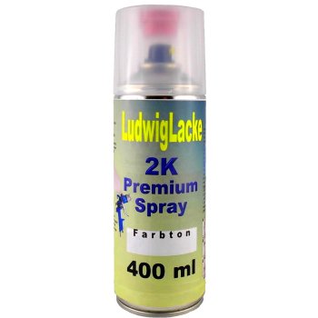 2K Autolack Spray mit Härter für Audi 042 WEISS...