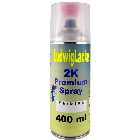 2K Autolack Spray mit Härter für Audi 089 POLIZEIWEISS 400ml glänzend