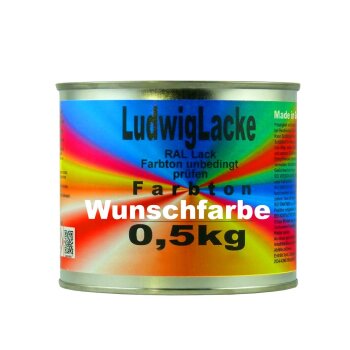 0,5 kg Acryl glänzend in Ihrer Wunschfarbe 3-Schicht...