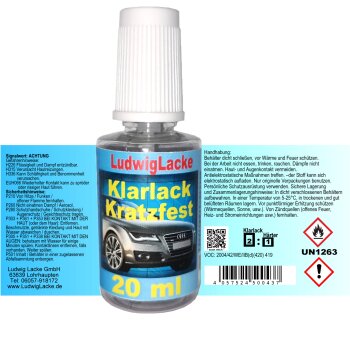 Lackstift-Set Autolack + Klarlack je 20ml für Ferrari in VERDE MEDIO M. 180093